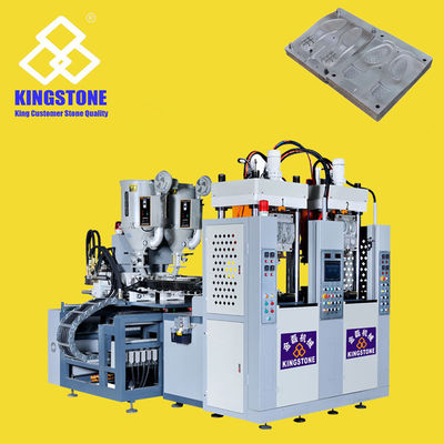 Máquina de fatura estática de duas estações única para o material do PVC de TPU TR TPR na cor dobro