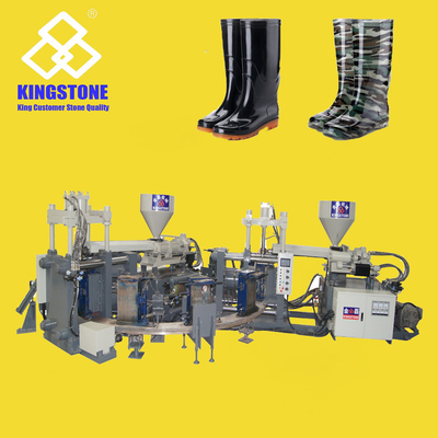 Bota reciclável do PVC Gumboots/que faz a estação da máquina 12 com abridor automático