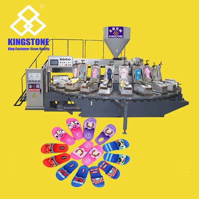 Máquina rotativa de fabricação de sandálias sopradoras de ar de PVC 120-200 pares/hora