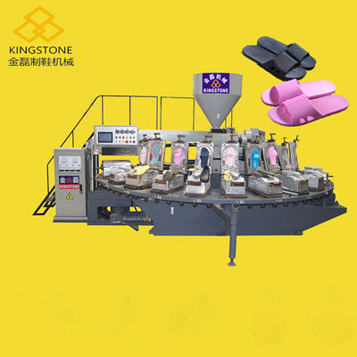 Ar plástico do PVC que funde a estação da máquina 24 da modelação por injeção de sapata giratória