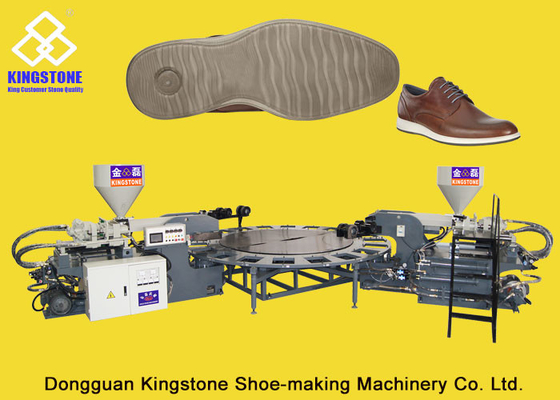 Única máquina de fatura da sapata giratória automática de PVC/TPR, máquina moldando da injeção direta de Outsole