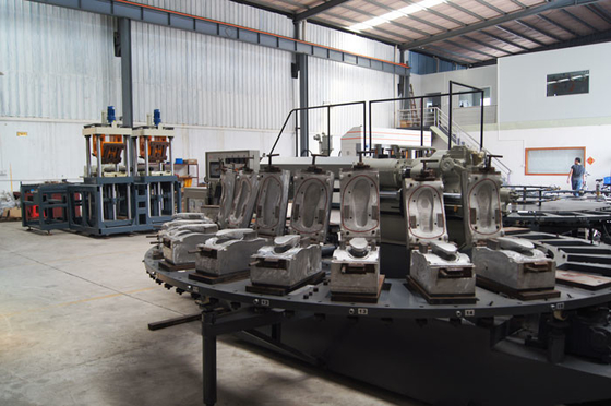 Máquina da modelação por injeção de falhanços de aleta do deslizador do PVC da tabela giratória