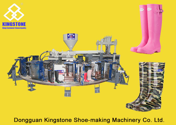 Máquina da modelação por injeção da bota da cor de 12 estações 1/2, Gumboots que faz a máquina