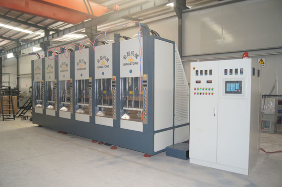8 estações calçam a única linha de produção de fatura da máquina para o deslizador/sandálias/botas de EVA