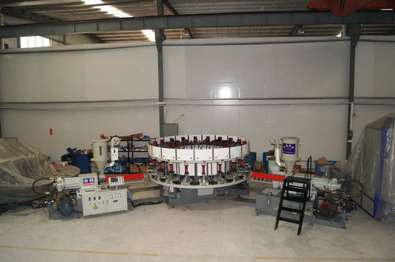 sapatas do PVC de 8.2*3.6*2.5m que fazem a máquina 20 estações para matérias primas termoplásticos