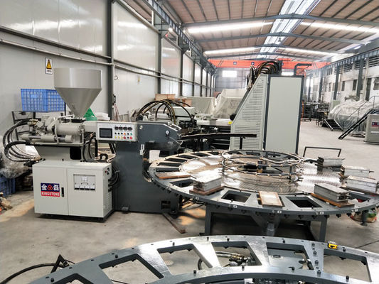 Máquina da modelação por injeção de tabela giratória da sapata, única máquina de fatura de TPU