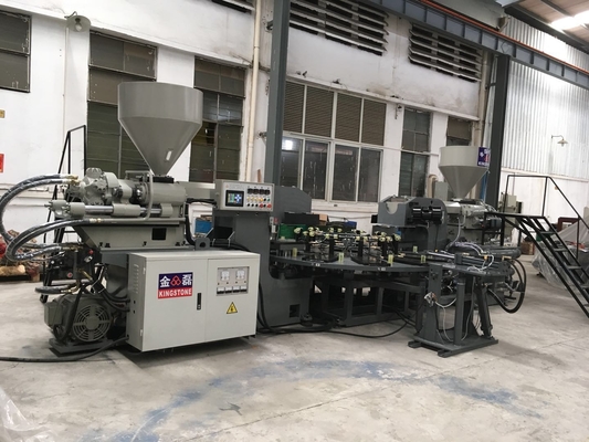 1 máquina giratória da modelação por injeção do PVC de 2 cores única