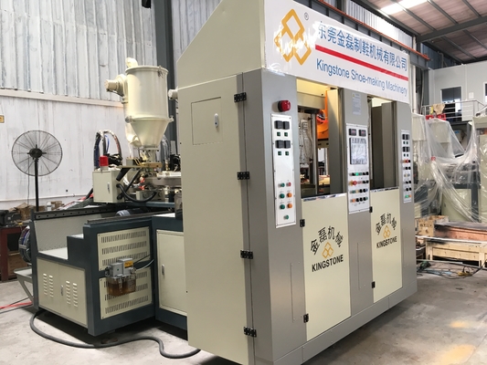 Estações da máquina 2 da injeção da sapata de borracha vertical automática do PVC de TPU TR únicas