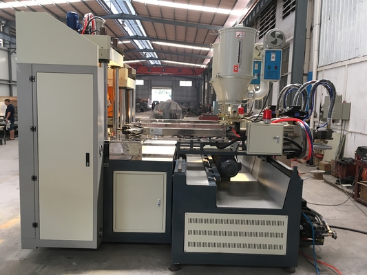 Estações da máquina 2 da injeção da sapata de borracha vertical automática do PVC de TPU TR únicas