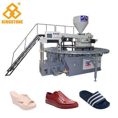Tipo giratório - máquina do PVC Jelly Slippers Sandals Injection Molding de 1/2 cores com sistema servo