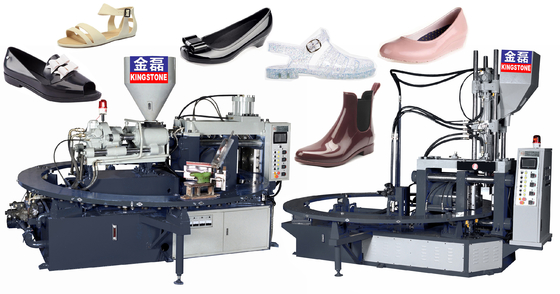 Máquina para fabricação de sapatos de plástico PLC , máquina automática de moldagem por injeção de plástico