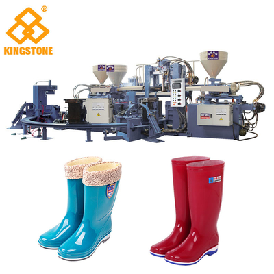 Bota longa plástica automática que faz a máquina, máquina da modelagem por injeção para a produção das botas de chuva