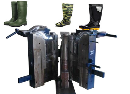 Da sapata plástica do molde da bota de chuva do PVC de uma cor de 800 quilogramas 1/2 único molde para o fabricante do molde da bota da segurança
