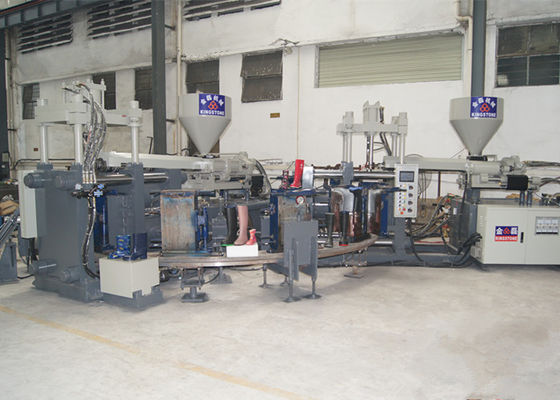 Máquina da modelação por injeção da cor do dobro 55KW para a fatura do PVC Gumboots