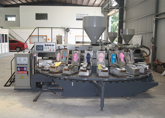 Máquina da modelação por injeção de falhanços de aleta do deslizador do PVC da tabela giratória