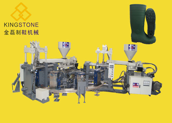 Máquina de duas cores da modelação por injeção para PVC Gumboots/botas de chuva