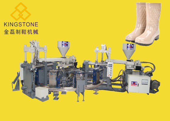 Máquina plástica automática da modelagem por injeção para 12 a estação giratória Gumboots