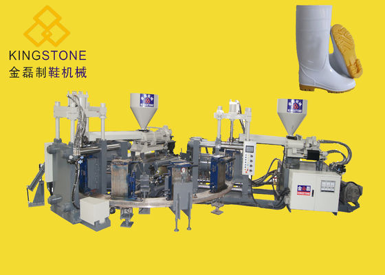 Cor da estação 2 da máquina 16 da modelação por injeção da sapata de Gumboots da segurança