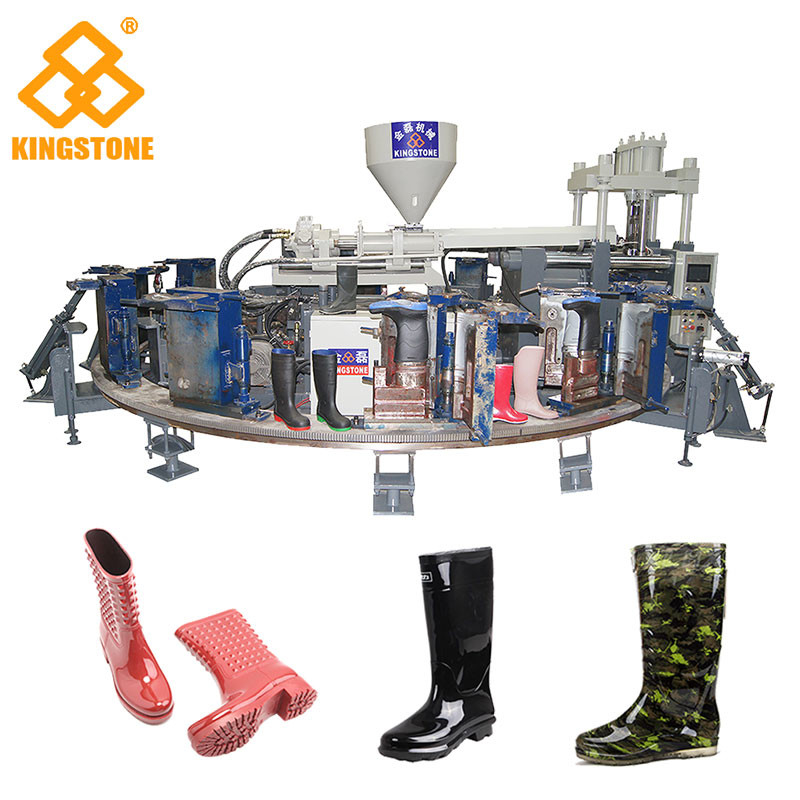 Máquina da modelação por injeção da bota da cor de 12 estações 1/2, Gumboots que faz a máquina