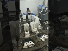 Rotary Plastic Moulding Footwear Making Machine , Shoe Sole Moulding Machine